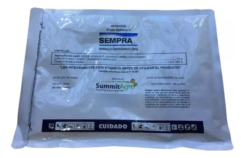 Sempra Summit Agro X 100 Gr  Bulbicida Cebollin Pr-*