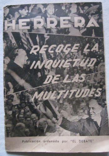 Antiguo Libro Herrera Recoge La Inquietud De Las Multitudes