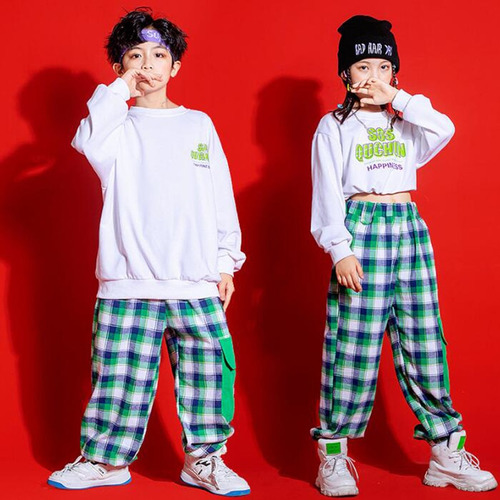 Ropa De Hip Hop Para Niños, Atuendos De K-pop, Blusas Cortas