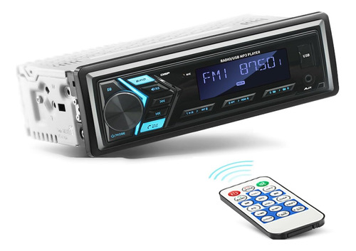 Radio Estéreo De Coche Din Individual Con Bluetooth, Recepto
