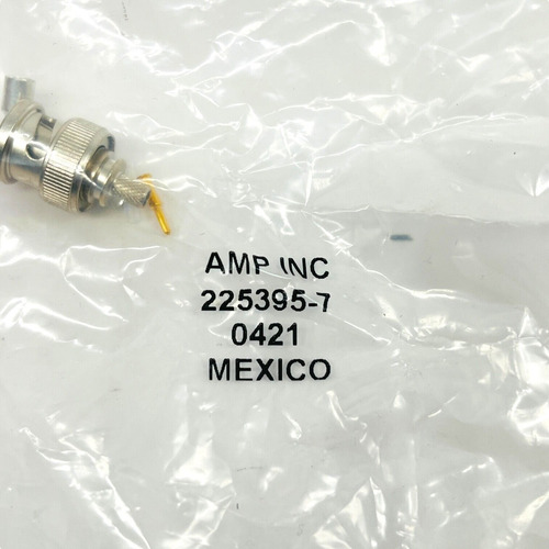 4 Pcs Amp 225395-7 Bnc Connector Rf Coaxial Plug Bayonet Ssa