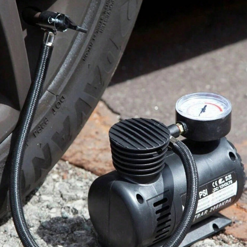 Mini Compresor Aire Portátil Para Coche 12v 300 Psi Negro