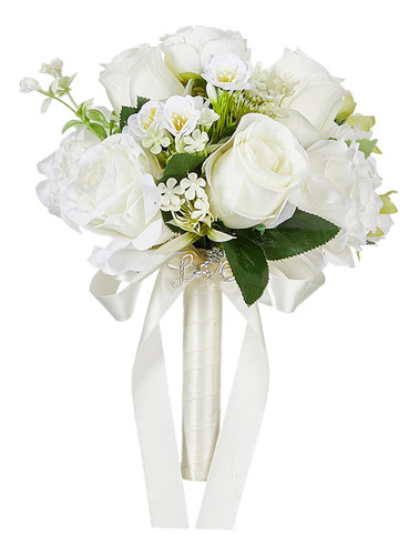 Ramo De Flores De, Ramo De Boda Artificial Realista Para