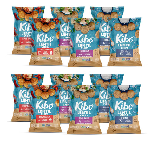 Kibo - Paquete Variado De Chips De Lentejas  Chips Veganos S