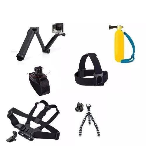 Kit Acessórios Hero Black 8 7 6 5 2 3+ 4 Bastão 3 Way Maleta