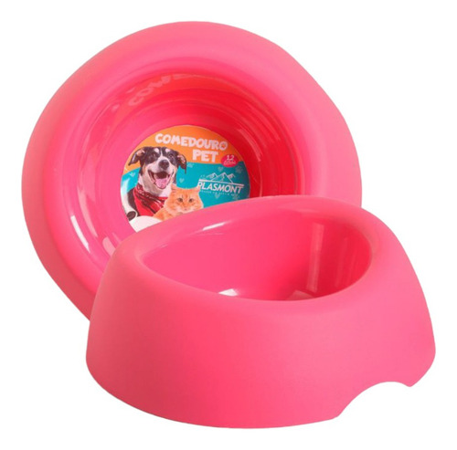 Plato Para Mascota Perro Gato Tamaño Mediano 21 Cm