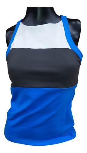 Blusa Para Tenis Azul Blanco Y Gris De Dama - Sofibella
