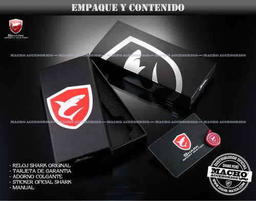 Distribuidor Oficial - Reloj Shark Salmon - Dial 3d - Acero