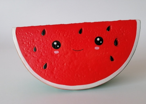 Sandía Kawaii Scented Soft Fruit Toy para niños y Adultos TMEOG squishys Kawaii Sonrisa de sandía,Jumbo Slow Rising Squishies Juguetes Stress Relief