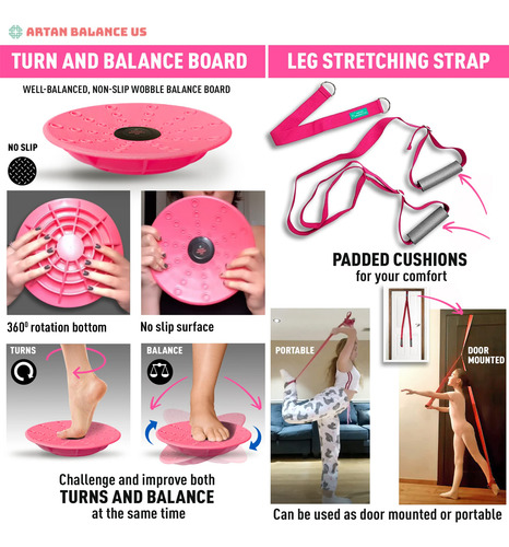 Correa De Estiramiento De Piernas Y Tabla De Equilibrio De B