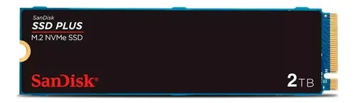 Ssd Sandisk Plus Nvme 2t, M.2, Pacle, Gen3, Lectura 3.200, A