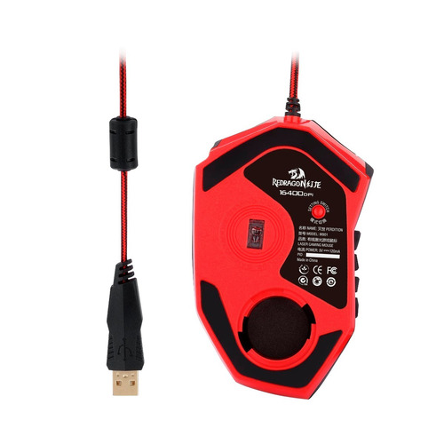Redragon Gaming Mouse Láser Perdition M901 Alámbrico