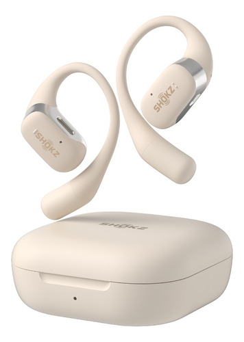 Audífonos Bluetooth Shokz Openfit Openear Beige Truewireless