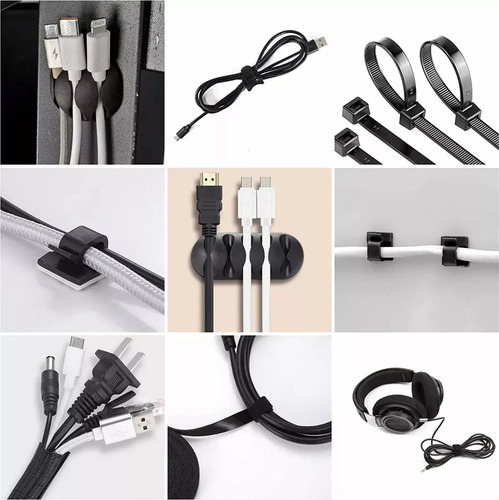 Kit Multifunción Organizador De Gestión De Cables 173 Piezas
