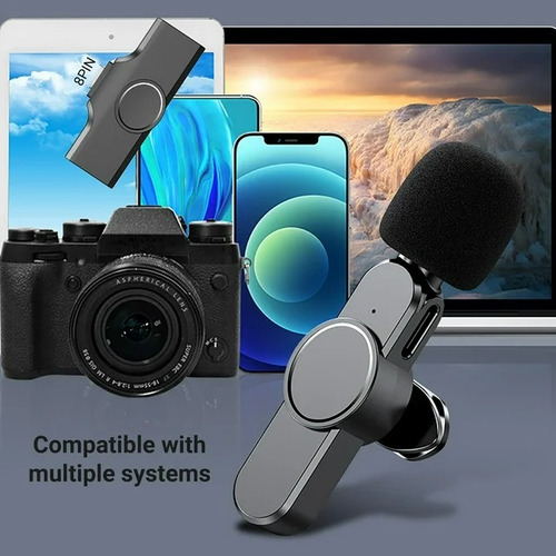 Micrófono Inalámbrico De Solapa Celular Para Android Usb-c