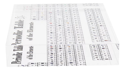 Tabla Periódica Con Elementos De Visualización Acrílicos.