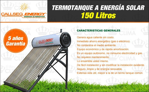 Imagen 4 de 7 de Equipo Solar Economy 150 Lt - Gtia 5 Años-el Mejor!!!