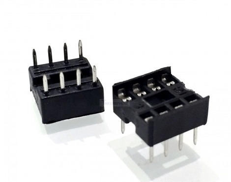 Pack De 2 Und Base Socket Portaintegrado 8 Pines Dip-8