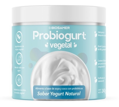 Yogurt Vegetal Prepar Con Agua 3billones Probiótico X Dosis