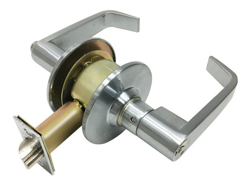 Cerradura De Manilla Comercial De Baño Plateada Visalock