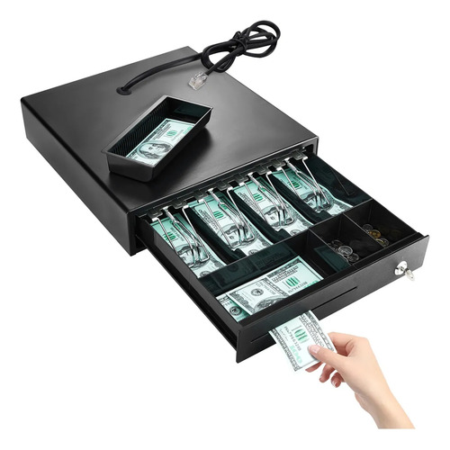 Caja Registradora Para Negocio Con Cerradura Automatico Rj11