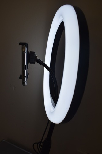 Aro De Luz Led 26 Cm Con Soporte 3 Modos De Iluminacion Usb