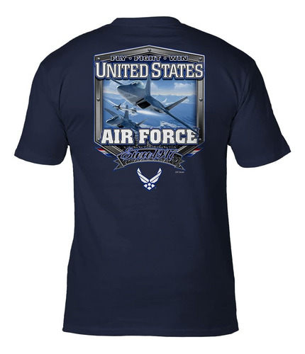 7.62 Polera Air Power De La Fuerza Aérea De Ee. Uu. Azul M