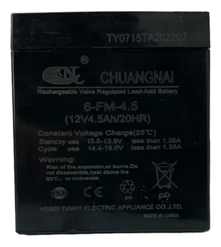comprar Bateria De Gel 6v 4,5ah Juguetes Autos Electricos Luz De Eme