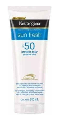  Protetor Neutrogena Sun Fresh Fps50 200ml Novo