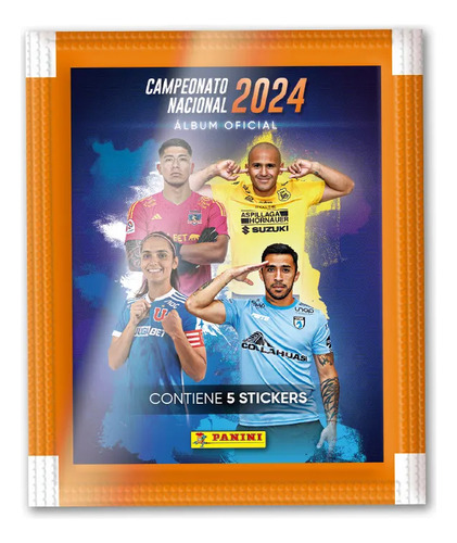 Pack 5 Sobres Campeonato Nacional 2024 Original Panini