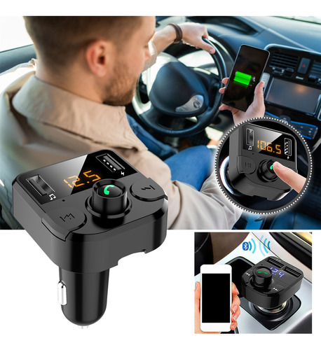 Teléfono Mp3 Bluetooth Manos Libres Para Coche, Reproductor