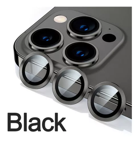 3 Aros Protector Vidrio Templado Camaras iPhone 14 Pro / Max