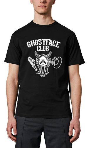 Camiseta Camisa Halloween Ghostface Club Hellfire Parodia