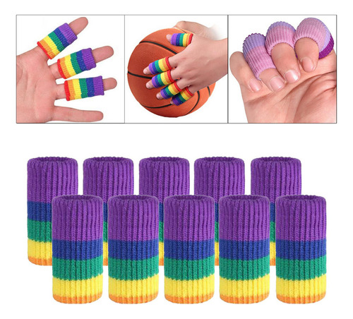 Nuevo 5 X 10 Protectores Transpirables For Dedos De Voleibol