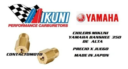 Chiclers Alta Banshee 350 (200 Al 300) Mikuni Contactomoto