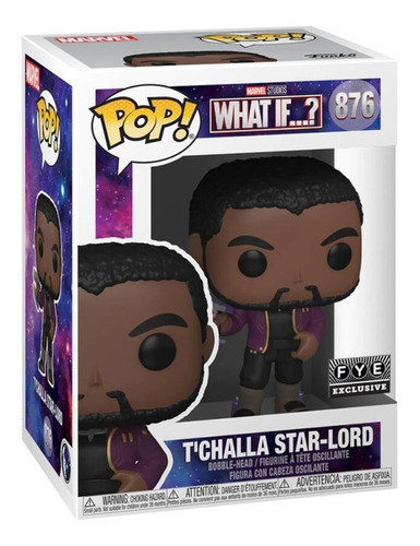 Funko Pop! 876 T´chala Star Lord What If ... ? Marvel Candos