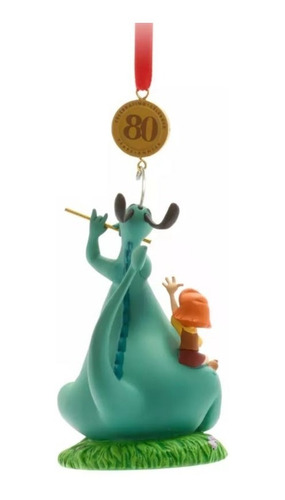Ornamento Disney Store 80 Aniversario The Reluctant Dragon (Usado)