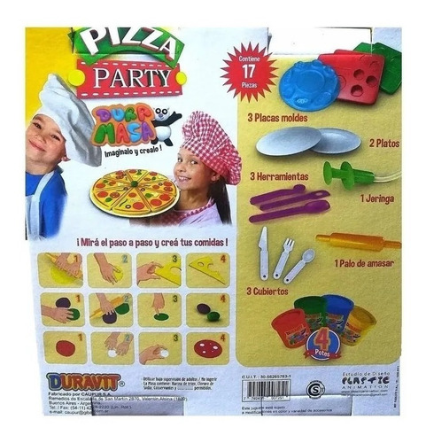 Imagen 5 de 7 de Juego De Masas Infantiles Pizza Party - Dura Masa Duravit