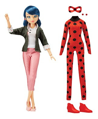 Miraculous Ladybug & Marinette Fashion Doll Con 2 Atuendos