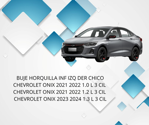 Kit 2 Bujes Horquilla Gd Onix 2021 2022 Al 2024 Inf Izq Der