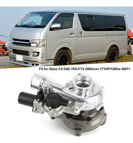 Turbocompresor17201-30150 Para Hiace 3.0 D4d 1kd-ftv 2982ccm