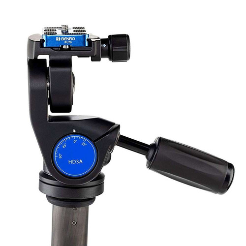 Imagem 6 de 10 de Cabeça De Tripé Panhead 3d Benro Hd3a De 3 Vias P/ 12kg