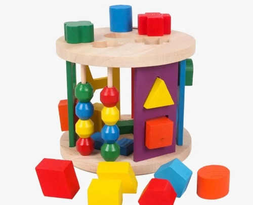 Juego Didáctico Encaje Madera Para Bebés Y Niños