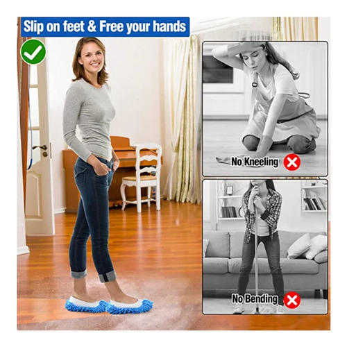 Paño De Microfibra Para Limpiar Mopa, Pantuflas Perezosas, 1