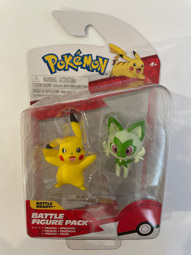 Pikachu Y Sprigatito Pokemon Spirigatito Battle Figure Pack (Usado)