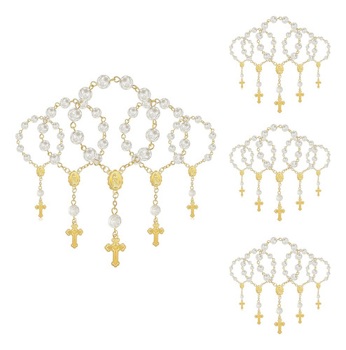 20 Pieces Of Baptism Favors With Mini Rosaries, Puls 1