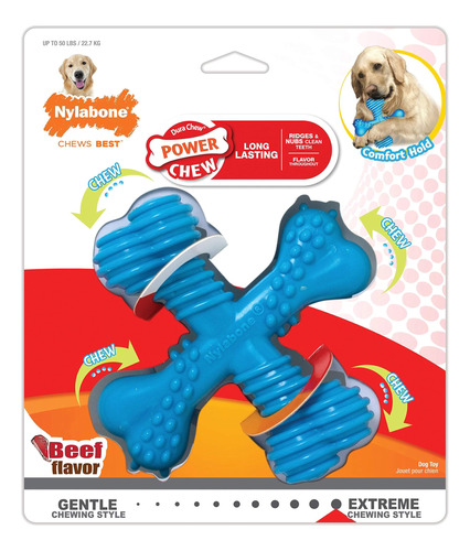 Nylabone Dog Toy Power Chew Dog Toy Para Masticadores Agresi