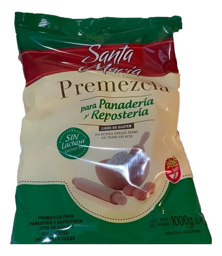Premezcla Sin Tacc Sin Lactosa Por 10 Kg