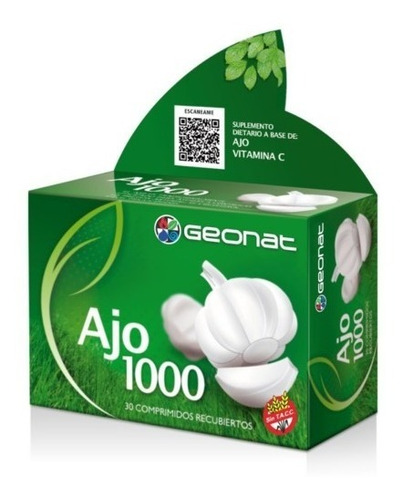 Presion Arterial- Ajo 1000 (30 Comp) - Geonat Provefarma