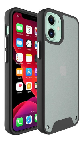 Funda iPhone 12 / 12 Pro Space Black Tecnología Militar 